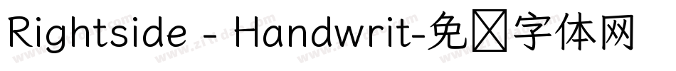 Rightside - Handwrit字体转换